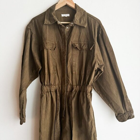 Good American Olive Green Cargo Style Jumpsuit 1 - Picture 3 of 8
